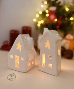 کلبه سرامیکی دکوری (جا شمعی )