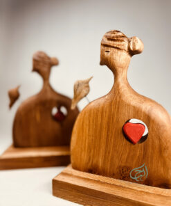 Alternative view of تندیس فرشته خوشبختی مجسمه چوبی دستساز (دکوراتیو)